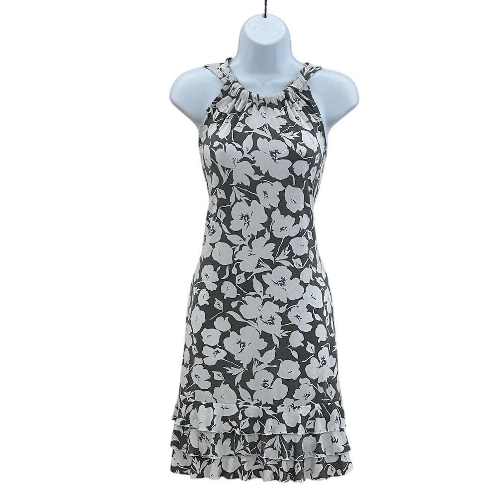 MSK Women's Floral Halter Knee Length Dress Size S Multicolor Casual - Picture 9 of 9